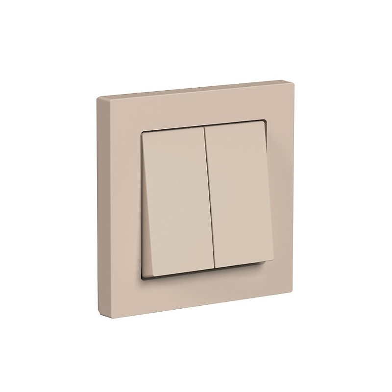 К094 Выкл 2 кл 10А с/у ATLAS ПЕСОЧНЫЙ ATN1252 (5)