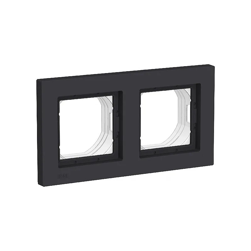 K095 Рамка 2-ная AQUA IP44 "ATLAS" КАРБОН ATN441002 (5) NEW