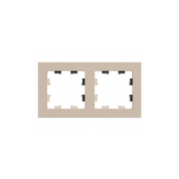 К108 Рамка 2-ная ATLAS ПЕСОЧНЫЙ ATN1202 (5)