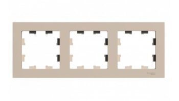 К109 Рамка 3-ная ATLAS ПЕСОЧНЫЙ ATN1203 (5)