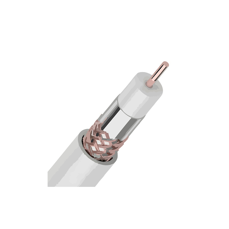 Кабель RG-6U, 75 Ом, м., белый PROCONNECT LIGHT (01-2251) REXANT