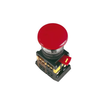 Кнопка AEAL-22 (грибок с фиксац.красн) IEK (10/200)