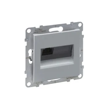 Комп. роз. RJ45 5Е механизм б/рамки SUNO алюминий 721350 Legrand (10)