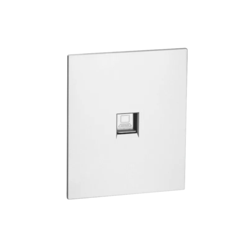 Комп. роз. RJ45 cat.5Е c/у б/рамки QUATTRO ARCTIC WHITE UNIT (10)