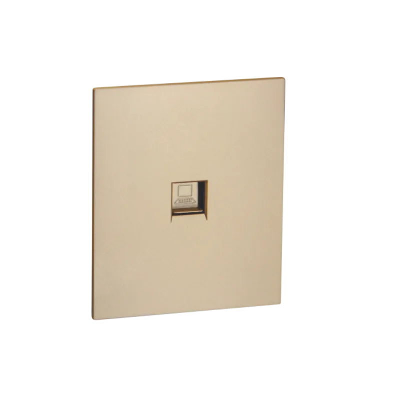 Комп. роз. RJ45 cat.5Е c/у б/рамки QUATTRO EPIC GOLD UNIT (10)