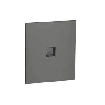 Комп. роз. RJ45 cat.5Е c/у б/рамки QUATTRO VELVET GREY UNIT (10)