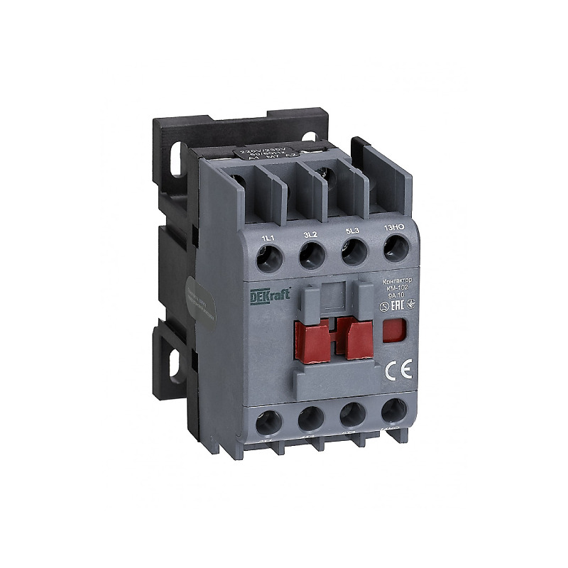 Контактор КМ-102 9А АС3 АС4 1НО 220В (1) DEKraft