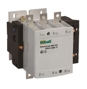 Контактор КМ-103  265А 1НО+1НЗ  380В (1)  DEKraft