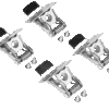 КРЕПЛЕНИЕ по гипсокартону для LED ДВО INLUX MEGALIGHT (50/150)