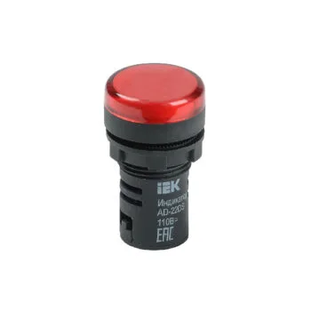 Лампа AD22DS(LED)матрица d22мм красный 24В AC/DC  IEK E-PRO