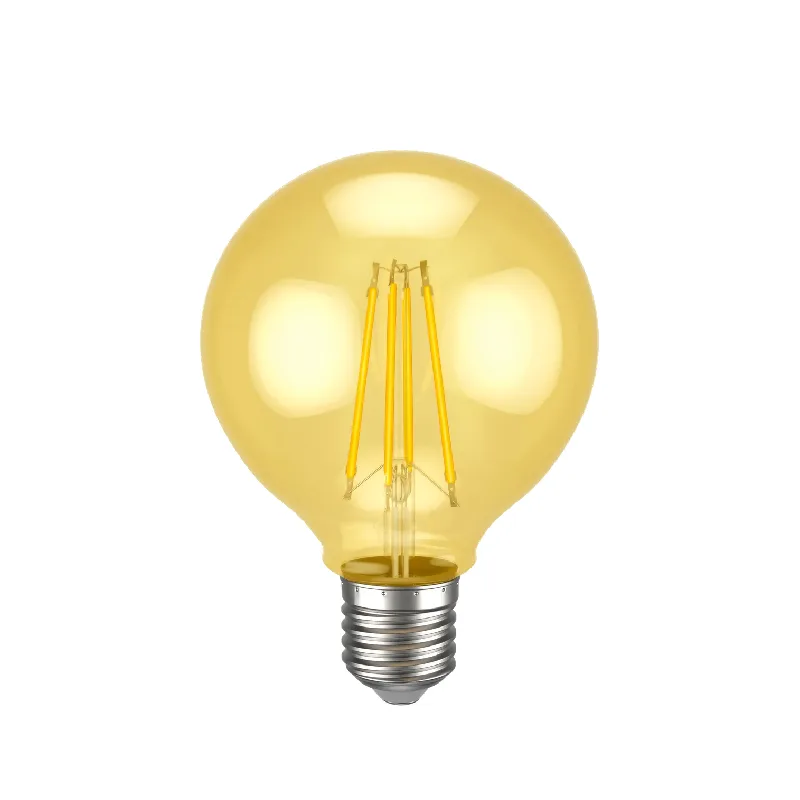 Лампа филаментная LED G95 шар золото 6Вт 230В 2700К E27 серия 360° IEK