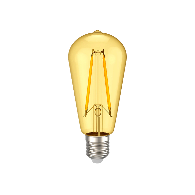 Лампа филаментная LED ST64 золото 6Вт 230В 2700К E27 серия 360° IEK