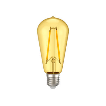 Лампа филаментная LED ST64 золото 8Вт 230В 2700К E27 серия 360° IEK