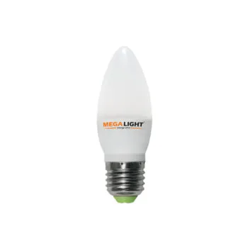 LED ЛАМПА C37 "Свеча" 10W 900Lm 230V 6500K E27 MEGALIGHT (10/100)