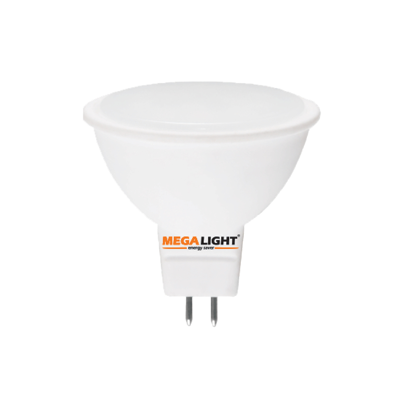 LED ЛАМПА MR16 "Spot" 7W 630Lm 230V 4000K GU5.3 MEGALIGHT (10/100)