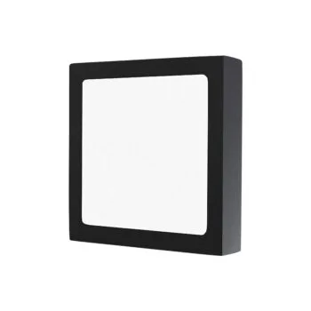 LED СПОТ KVADRO/S PRO ЧЕРНЫЙ накл 18W 1800Lm 220x220x25 6500K IP20 MEGALIGHT (30)
