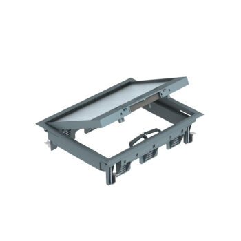 Лючок универсальный GES6-2Uдля 9 роз.Modul45 (для 3xUT3 арт.7408723) полиамид,серый OBO Betterman(1)