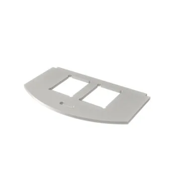 Монтажная пластина MP для лючка GES R2 тип C для 2хRJ45 нерж. сталь. MP R2 2C OBO Bettermann