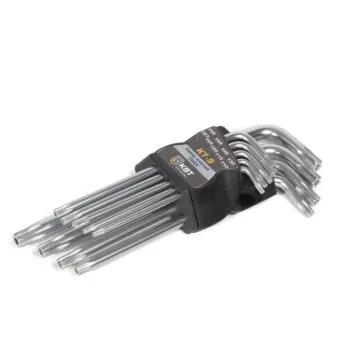 Набор 6-гран ключей TORX КТ-9 Т10-Т50 (9шт в пласт боксе) КВТ 79202 NEW