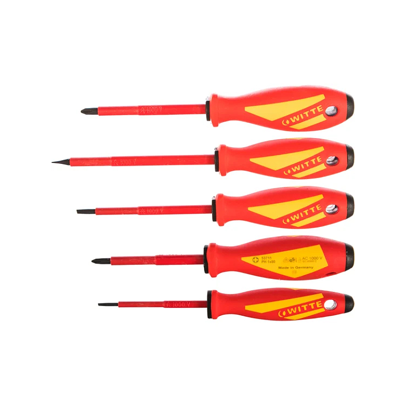 Набор диэлектрических отверток MAXX VDE Slim PH / щлиц  5шт WITTE 653771216