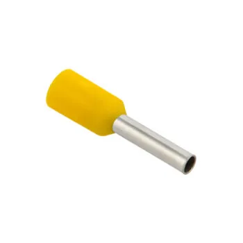 Наконечник-гильза Е 1,0-08 1мм2 из/фл желтый (100шт) IEK E-PRO