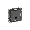 NILOE Информационная розетка одиночная RJ45 Кат.6 UTP, цвет Алюминий Legrand E-PRO