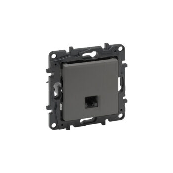 NILOE Информационная розетка одиночная RJ45 Кат.6 UTP, цвет Алюминий Legrand E-PRO