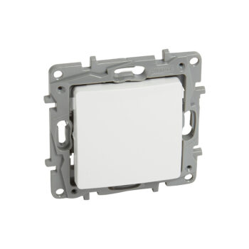 NILOE Переключатель 1-клавишный, безвинтовые зажимы Белый Legrand E-PRO