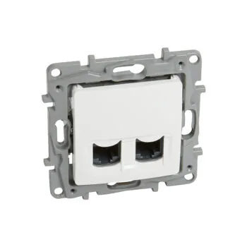 NILOE Розетка 2XRJ45 CAT6 UTP Белый Legrand E-PRO