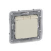 NILOE Розетка с крышкой 2К+З IP44, безвинтовые зажимы Слоновая кость Legrand E-PRO