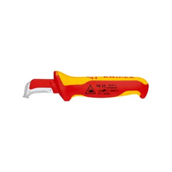Нож с пяткой Диэлектр KNIPEX 98 55