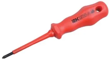 Отвертка крестовая Profi Ph0х75мм 1000В IEK (2020)