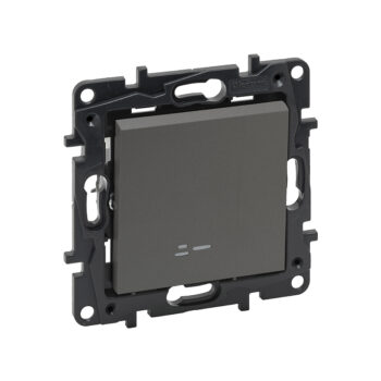 Переключ. 1 кл с инд. 10А с/у б/рамки NLST сталь 863416 Legrand (5)