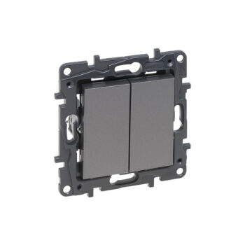 Переключ. 2 кл 10А с/у б/рамки NLST сталь 863408 Legrand (10)