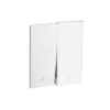 Переключ. 2 кл 10А с/у б/рамки QUATTRO ARCTIC WHITE UNIT (10)