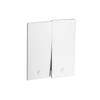 Переключ. 2 кл 10А с/у б/рамки QUATTRO ARCTIC WHITE UNIT (10)