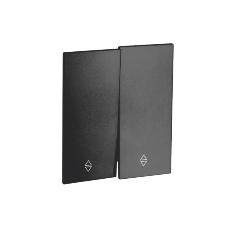 Переключ. 2 кл 10А с/у б/рамки QUATTRO ULTIMA BLACK UNIT (10)
