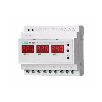 Переключатель фаз автоматический F&F PF-451-1, 140-210В, 3*63А NEW