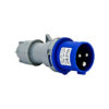 Переносная вилка 013- 2р+pе 16А 220В IP 44 EXPERT UNIT (10/100)