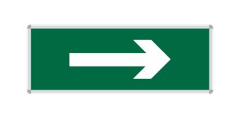 ПИКТОГРАММА "СТРЕЛКА" для LED ДБА EXIT 330x120 MEGALIGHT