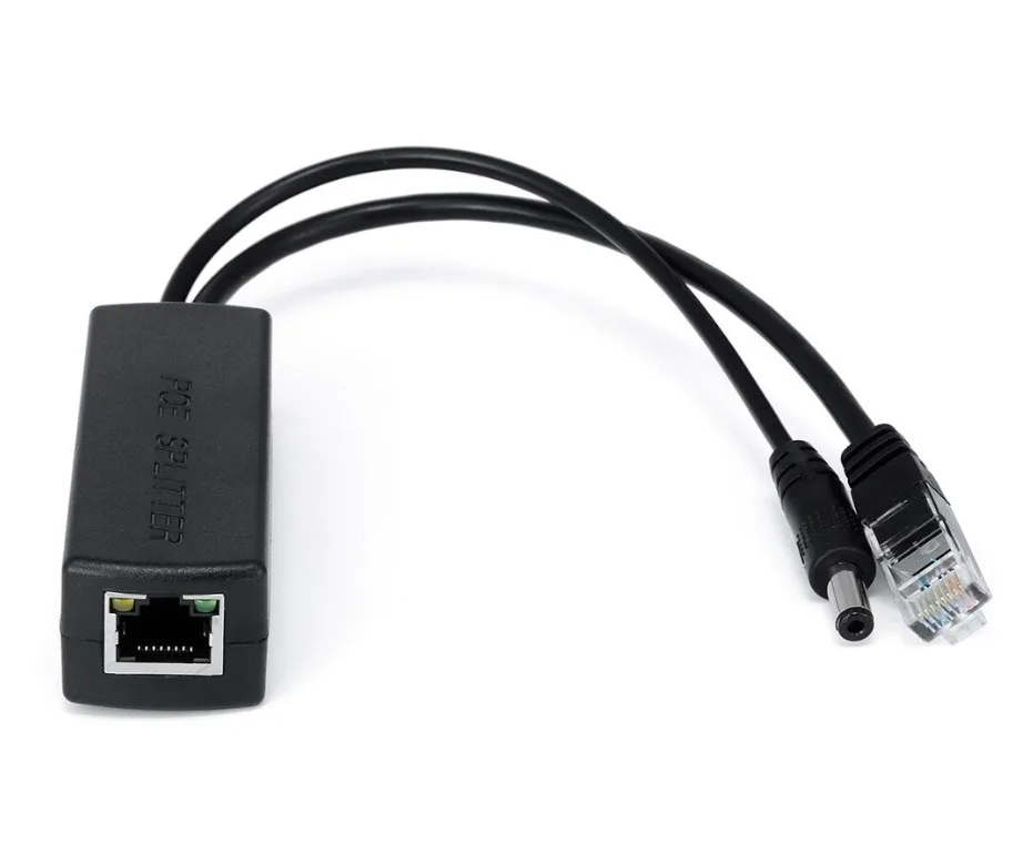 PoE сплиттер (инжектор) 12V, 2A для камер видеонаблюдения, выход RJ-45 (Ethernet), DC 5,5