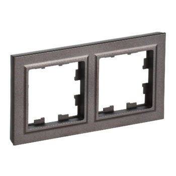 Рамка 2-мест. "BRITE" темная бронза (1/100)