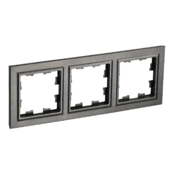 Рамка 3-мест. "BRITE" темная бронза (1/100)