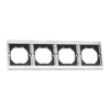 Рамка 4-ная QUATTRO ARCTIC WHITE UNIT (10)