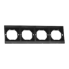 Рамка 4-ная QUATTRO ULTIMA BLACK UNIT (10)