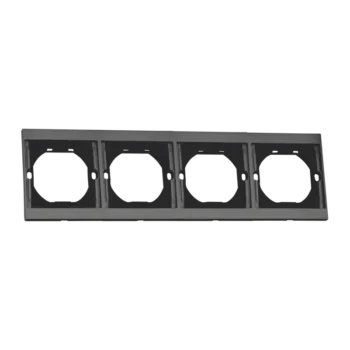 Рамка 4-ная QUATTRO VELVET GREY UNIT (10)
