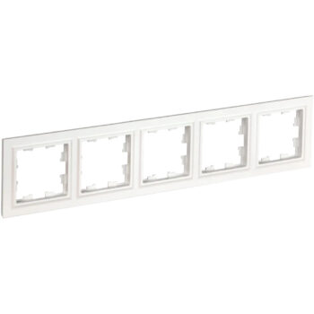 Рамка 5-мест. "BRITE" белый (1/100)