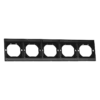 Рамка 5-ная QUATTRO ULTIMA BLACK UNIT (10)