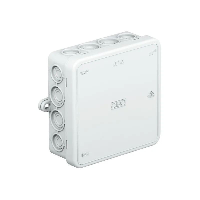 Распределительная коробка о/у с герм.вводами 100x100x40 IP55 A14 ОBО Bettermann (10)