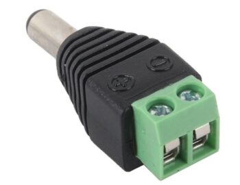 Разъем 14-0314 питания штекер 2,1*5,5*10 мм с клеменной колодкой